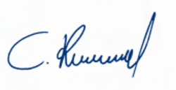 C. Rummel Unterschrift